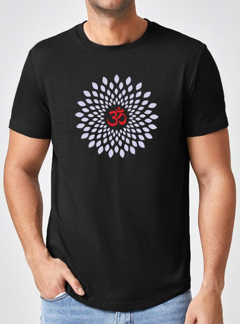 Om Mandala Printed T-Shirt - Rossara