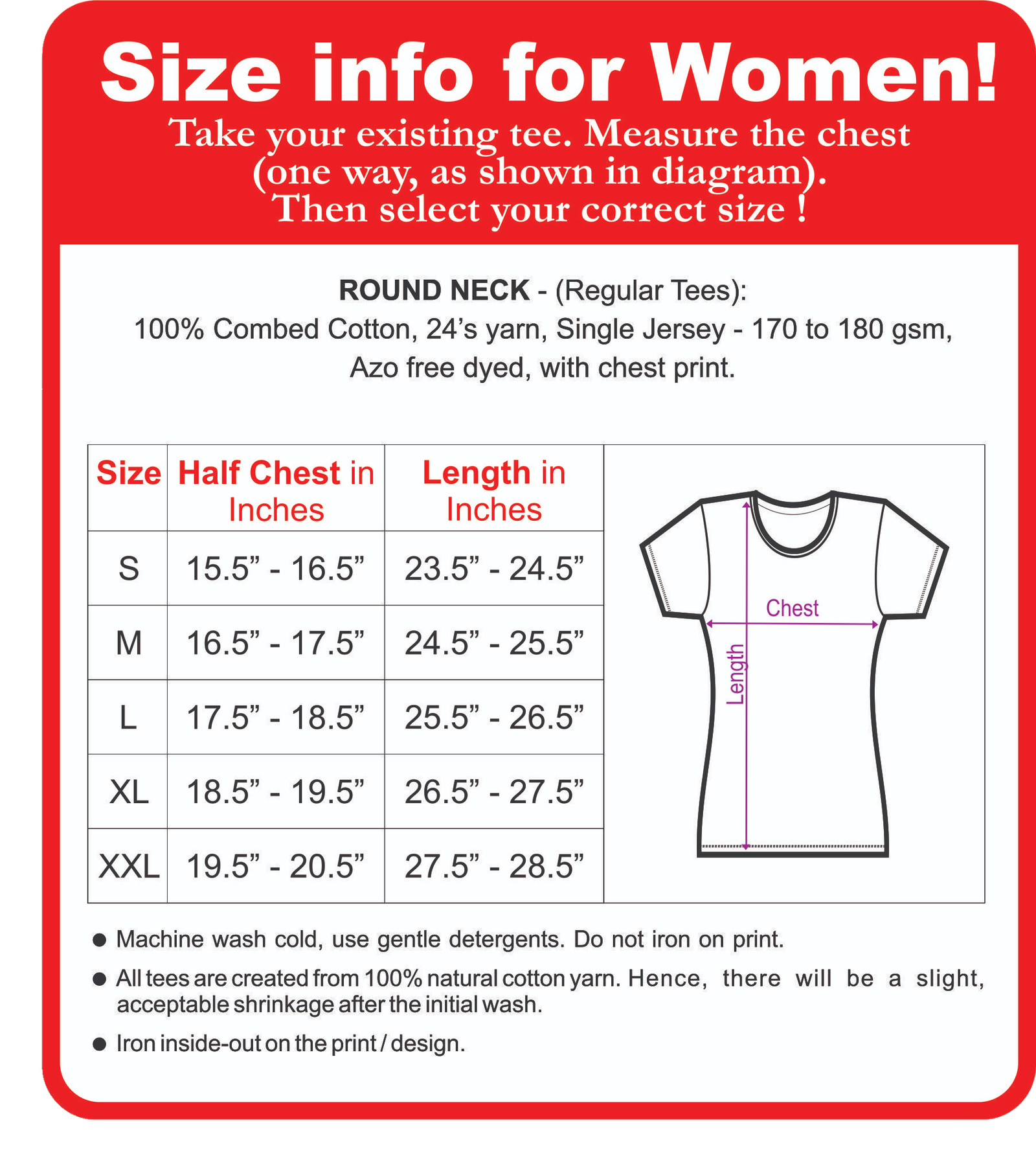 Size Chart: Women 🚺 - Rossara