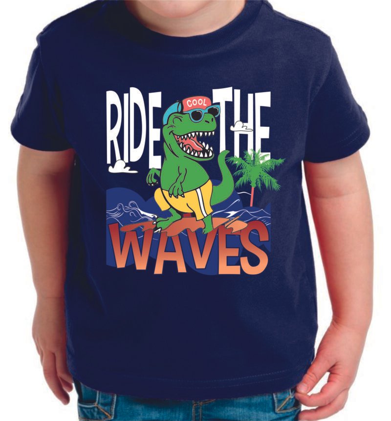 Ride the Waves Kids T-Shirt